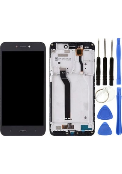 Xiaomi Redmi Go Uyumlu Çıtalı Hk Lcd Ekran Dokunmatik Siyah + Tamir Seti