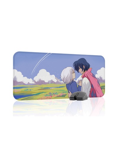 Howl's Moving Castle Dikişli Kauçuk Oyuncu Mousepad V1 - 70x30 Xl Gaming Mouse Pad