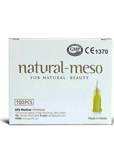 Natural Meso Mezoterapi İğneleri 30 G x 25 MM