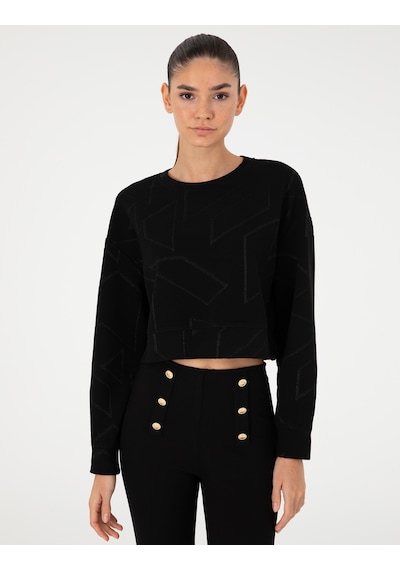 Pierre Cardin Kadın Siyah Sweatshirt 50291038-vr046 Siyah