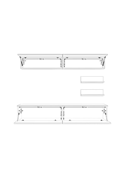 Decoraktiv Eko 5 Mdf Std Tv Ünitesi Tv Sehpası Pera - Antrasit