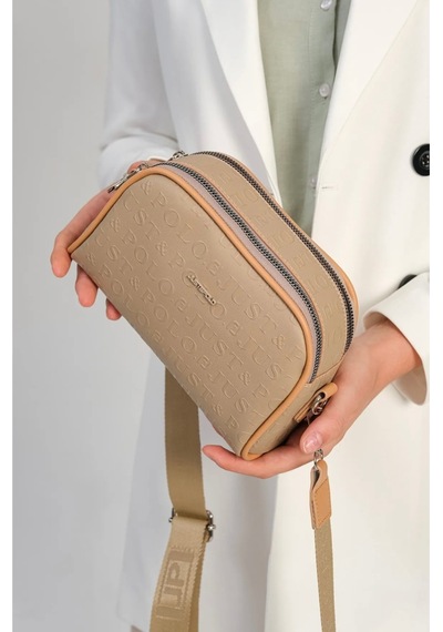 Just Polo Kadın Gofraj Cüzdanlı Omuz Çantası 4009mh Kum Yeni 22581276