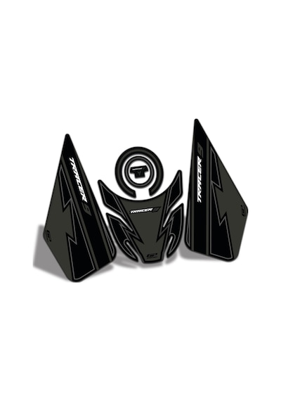 GP Kompozit  Yamaha MT-09 Tracer 2021-2024 Uyumlu Tank Pad Seti Siyah