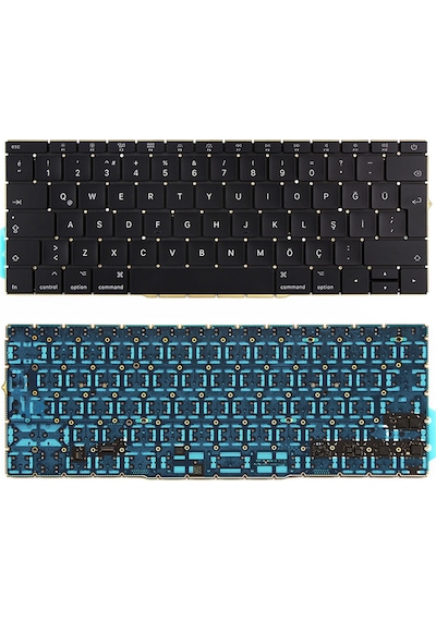Apple Uyumlu MacBook Pro İle 13inc A1708 Klavye Tuş Takımı Türkçe 2016