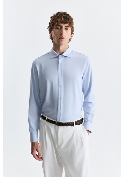 Antioch Comfort Slim Fit Gömlek Bebe Mavi