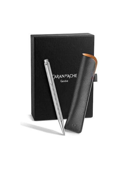 Caran D'ache Ecridor Teresse Special Edition Tükenmez Kalem Ve Kılıf Seti 8902.010 Gri