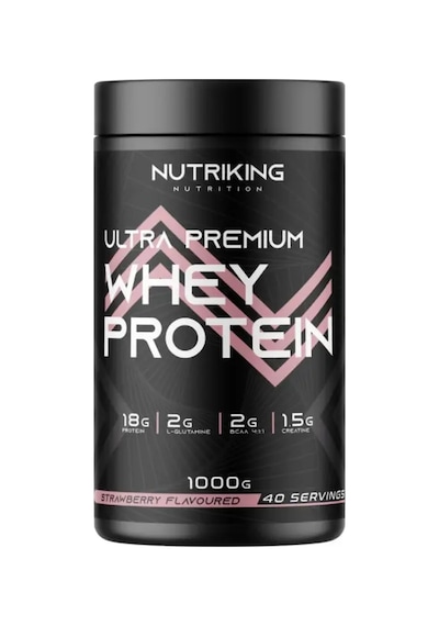 Whey Protein Tozu 1000g 40 Servis Çilek Aramalı Karışık