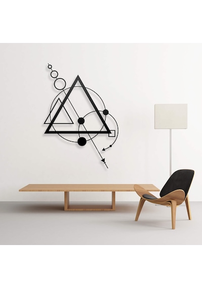 Geometrik Metal Ev Ofis Duvar Süs Hediye Tablo