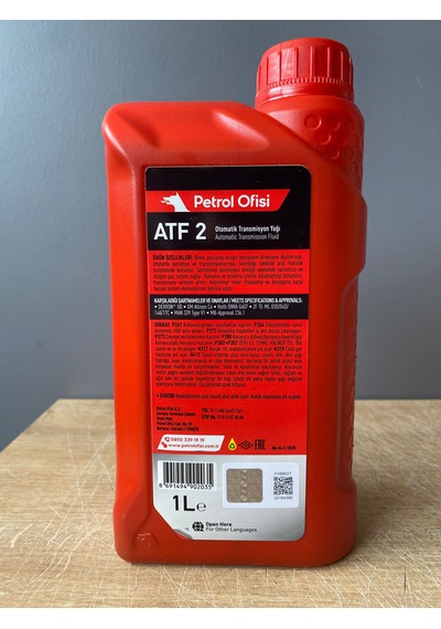 Petrol Ofisi Kırmızı Renk Atf 1 Litre Direksiyon Yağı 2025