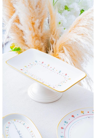 Acar Livaldi Ayaklı Sunum Tabağı - 28 Cm