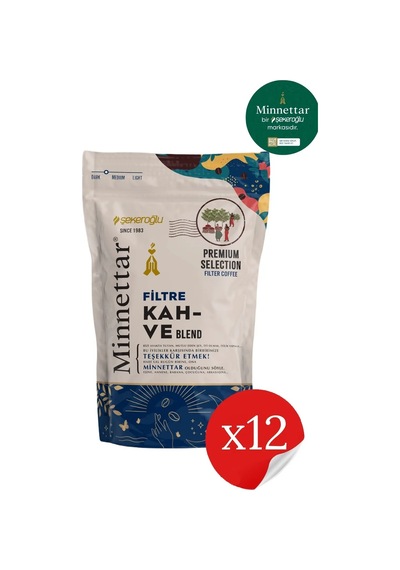 Şekeroğlu Minnettar Filtre Kahve 12 X 165 Gr 12 Paket