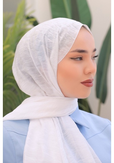 Silk Home Olinda Şal 49001-34 Beyaz
