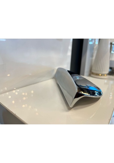 Zeus Düz Metal Kulp 64mm Krom Dolap Kapak Modern Çekmece Mobilya Tv Ünite Komidin Vestiyer Krom