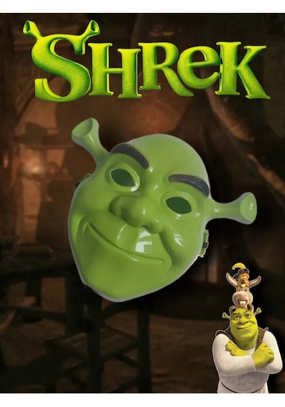 Yeşil Shrek Maskesi 21x25 Cm - Elwm-571211 18