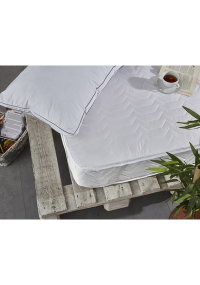 Komfort Home Çift Kişilik Yatak Koruyucu Alez 160x200 CM (DTX) Beyaz