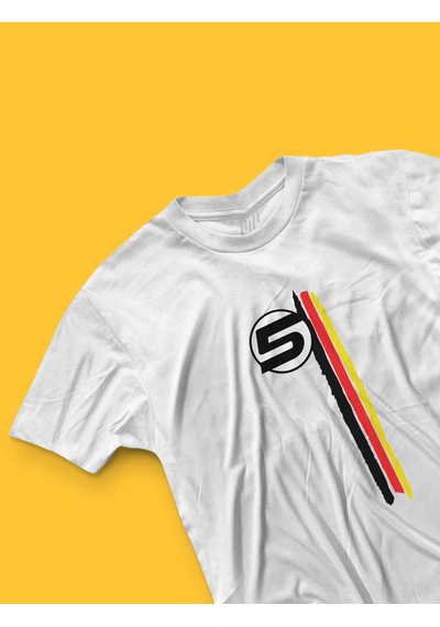 Fnbx Sebastian Vettel 3 Çizgili T-shirt Beyaz