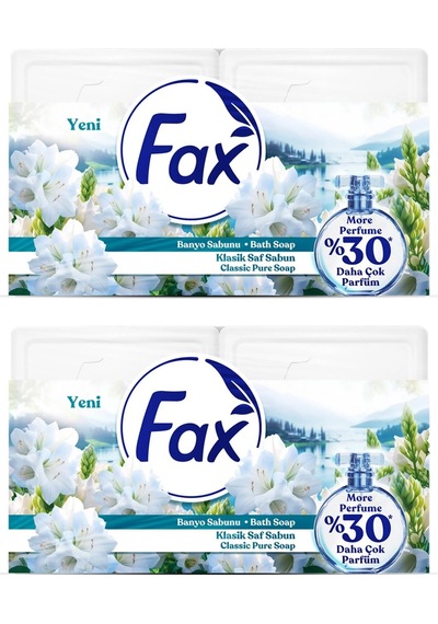 Fax Kalıp Banyo Sabunu 600 Gr Klasik Beyaz X 2 Adet