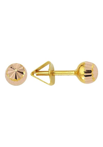Altın Top Küpe 14 Ayar 1,35 Gram