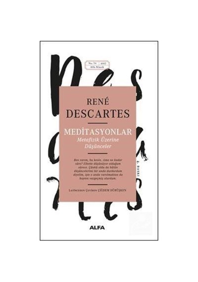 Meditasyonlar / Rene Descartes 9786051711652