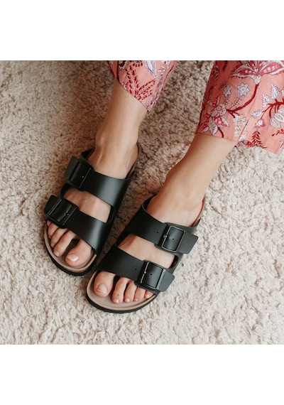 Terlik Kadın Hawaıı G104363 Genuins Vegan Black Vegan Black Siyah