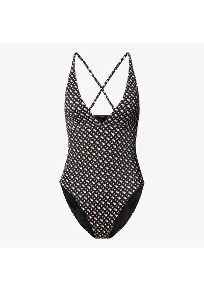 Boss Bb Monogram Kadın Siyah Mayo50535277