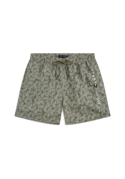Tommy Hilfiger Erkek Palm Leaf Ordu Yeşili Mayo Altı-16062 Yeşil