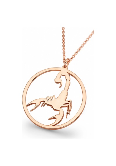Akrep Çember Kolye - Rose Rose Gold