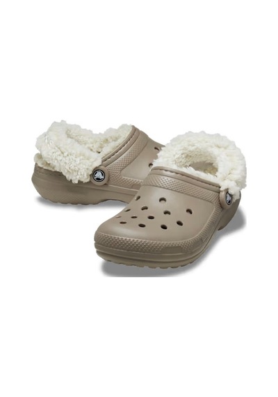 Crocs Classic Fleece Lined Clog Terlik Taba