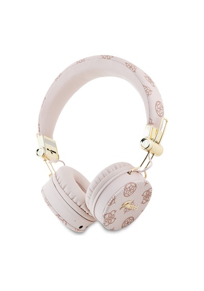 Guess Lisanslı PU Desenli Metal El Yazısı Logolu Kulak Üstü Bluetooth 5.3 Kulaklık