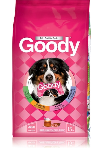 Goody Kuzu Etli ve Pirinçli Yetişkin Köpek Maması 15 KG