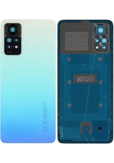 Redmi Note 11 Pro 4g Uyumlu Arka Pil Batarya Kapağı Kamera Lensli - Mavi