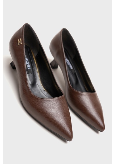 Alewomen Kahve Deri 5 Cm Alçak Topuk Doss Sivri Burun Stiletto Kadın Ayakkabı Kahverengi Alewomen Kahve Deri 5 Cm Alçak Topuk Doss Sivri Burun Stiletto Kadın Ayakkabı Kahverengi