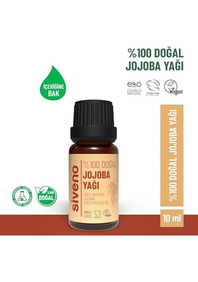 Siveno%100 Doğal Jojoba Yağı Soğuk Sıkım 10ml