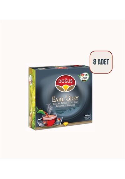 Doğuş Earl Grey Bardak Poşet Çay 8 x 100'lü