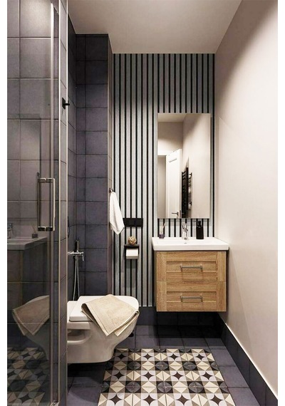 Bien Exclusıve 7600 Gri Lambri Panel Ahşap Duvar Çıtası Desenli Duvar Kağıdı 5 M² Gümüş