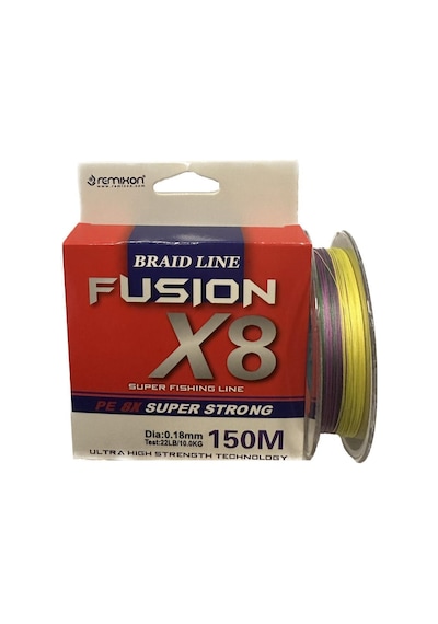 Remixon New Fusion 150m 8 Kat Örgü İp Misina Multicolor 0.20 mm