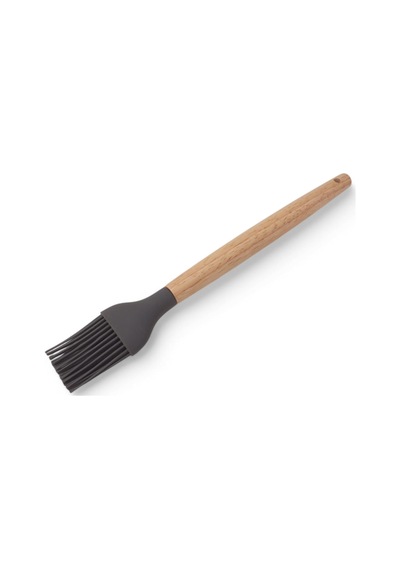 Bambu Saplı Silikon Fırça, Bambu Uzun Silikon Yağ Ve Yumurta Fırçası 27cm 3 Renk Seçenekli Siy