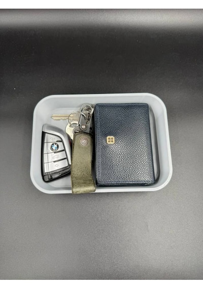 Modern Anahtar Ve Cüzdan Masaüstü Organizer, Düzenleyici Gri