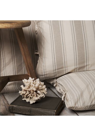Karaca Home Naturel Line Jerardo Bej Armur Çift Kişilik Nevresim