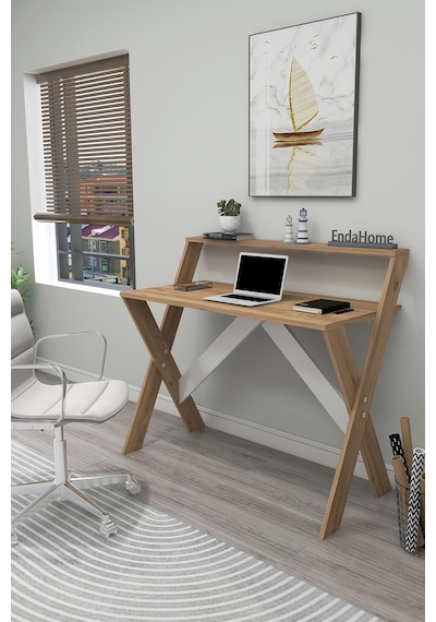 İqas 50x90 Cm Çalışma Masası Laptop Bilgisayar Masası Ofis Ders Yemek Çocuk Masası Çam