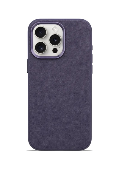 Premium Fabric Cover Royal Plum İphone 16 Pro Lacivert