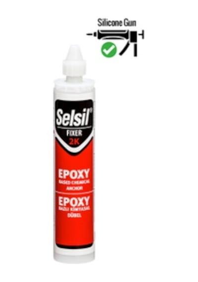 Selsil Epoksi Bazlı Kimyasal Dübel 300 ML Çift Komponentli