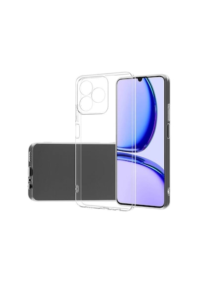 Realme C53 Kapak Kamera Korumalı Süper Silikon Şeffaf Kılıf