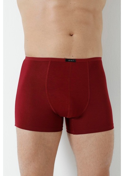 Arma Yıldız Erkek Bambu Boxer Bordo İnce Bel Lastikli 5'li Paket-bordo