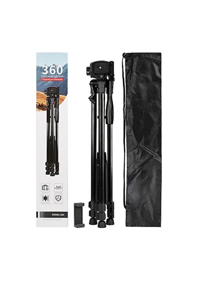 170 Cm Uzunluk Profesyonel Kamera Ve Telefon Uyumlu 360 Derece Tripod Standı Taşıma Çantalı 1.70 Metre Ayarlanabilir