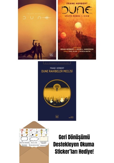 Dune Film Kapağı + Dune Grafik Roman 1. Kısım + Dune Rahibeler Meclisi