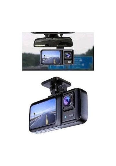 1080p Full Hd Dvr Araç İçi Kayıt Dash Cam Ön Arka Çift Kameralı Mikrofonlu