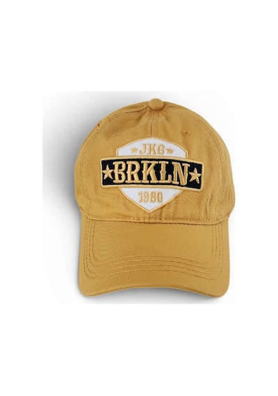 Hedea Unisex Vintage Eskitme Beyzbol Şapkası Brkln Nakışlı Ayarlanabilir Sarı Pamuklu Cap