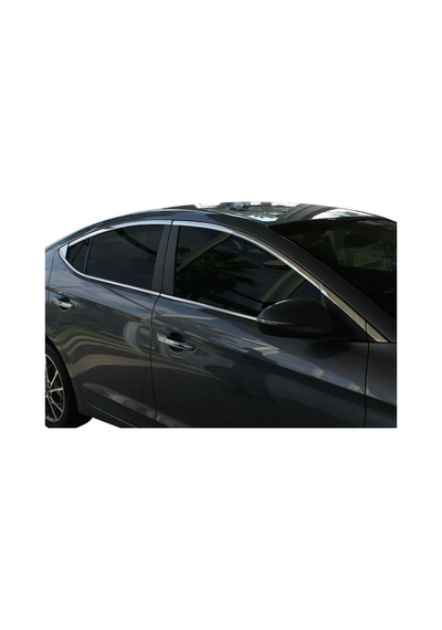 Hyundai Elantra 6 Cam Çerçevesi 14 Prç Krom 2016 ve Sonrası