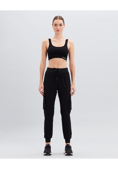 Skechers Micro Collection W Jogger Woven Pant Kadın Siyah Pantolon S222169-001 Siyah